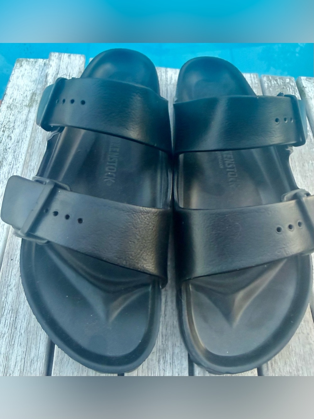 Birkenstock Arizona EVA Black Sandals Sz.41 Ladies 10/Mens 8~BRAND NEW - Picture 3 of 10